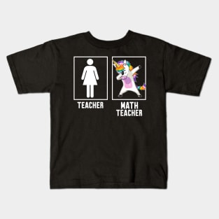 Teacher vs Math teacher Kids T-Shirt